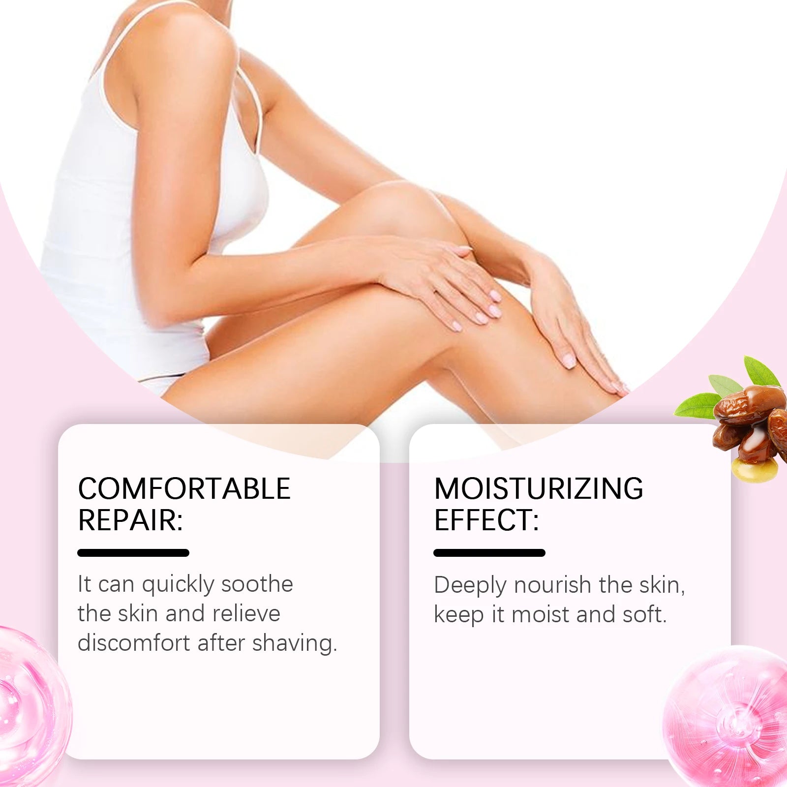 Oceaura Strawberry After Shave Oil Lasting Moisturizing Enhance Skin Radiance Smoothing Relief Discomfort Soothing Skin Care Oil