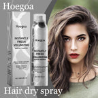 Hoegoa Hair Dry Spray Volumizing Refreshing Oil Control Non-irritating Scalp Care Smoothing Fresh Fragrance Dry Hair Spray