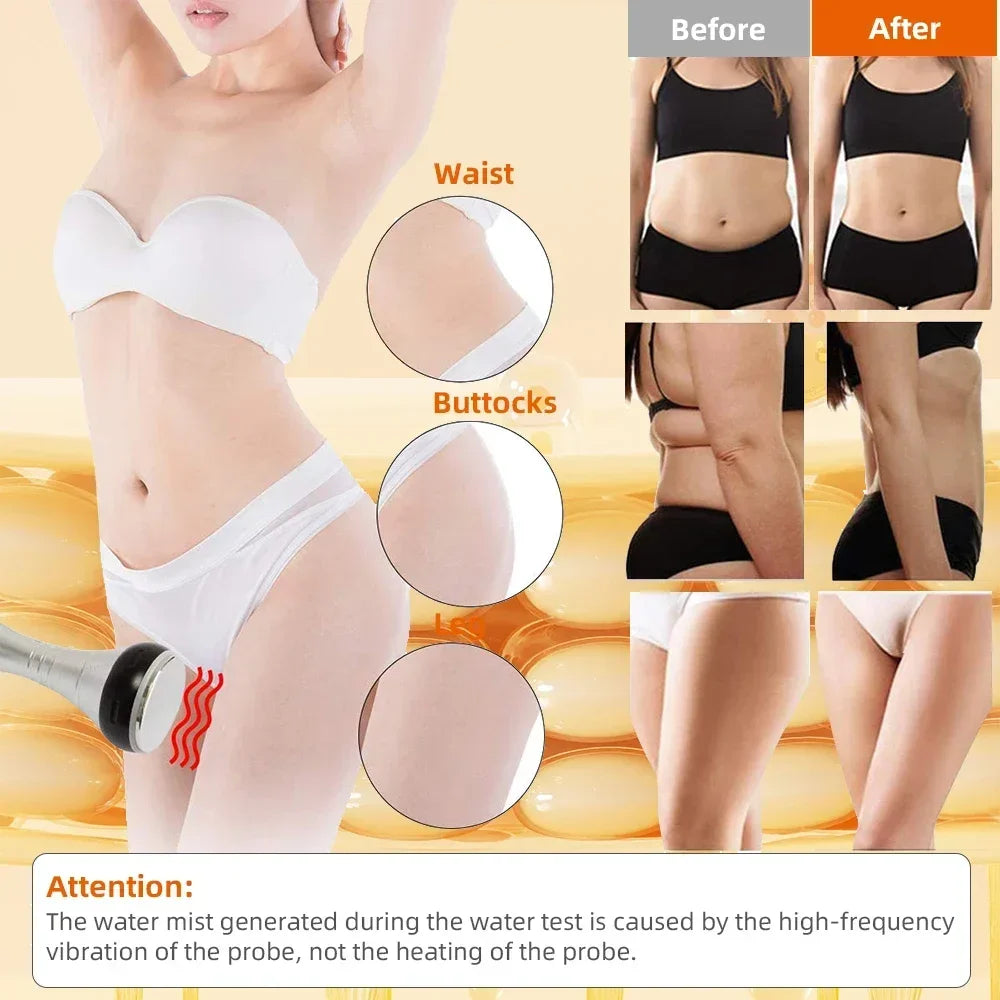 4IN1 Cavitation  Body Slimming 40K Machine Beauty Massager Skin Tighten Face Lifting Vacuum Suction（Overseas Warehouse Shipment）
