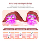 Red Eye Massager Under-Eye Glasses Massager Relieves Eye Fatigue Eyes Massage Glasses Eye Fatigue Relief Massager