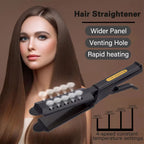 Hair straightener with four-speed temperature adjustment, straightener and curler two-in-one, Mother's Day Christmas Gifts